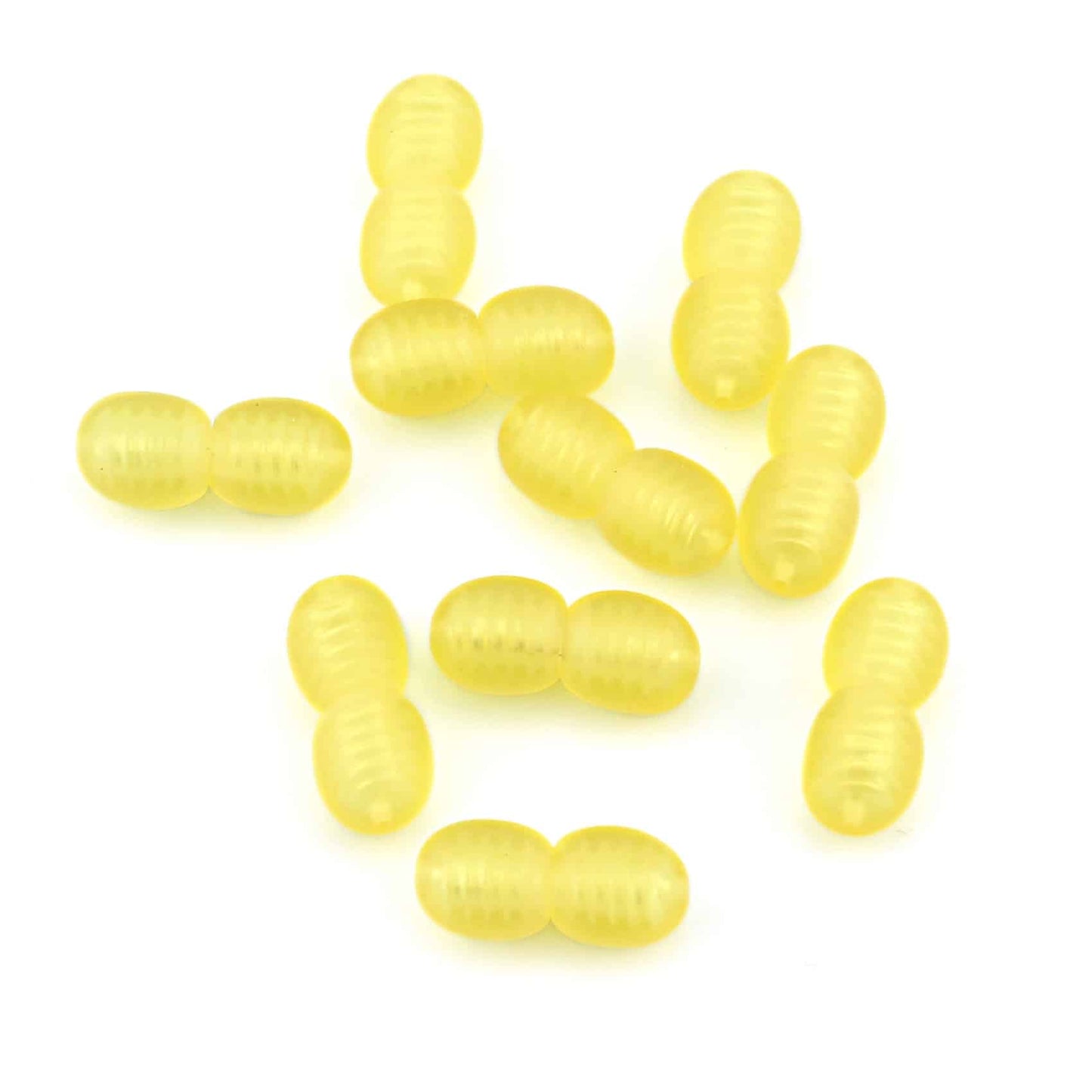 Raw Plastic Clasps Lemon Color 100 pcs