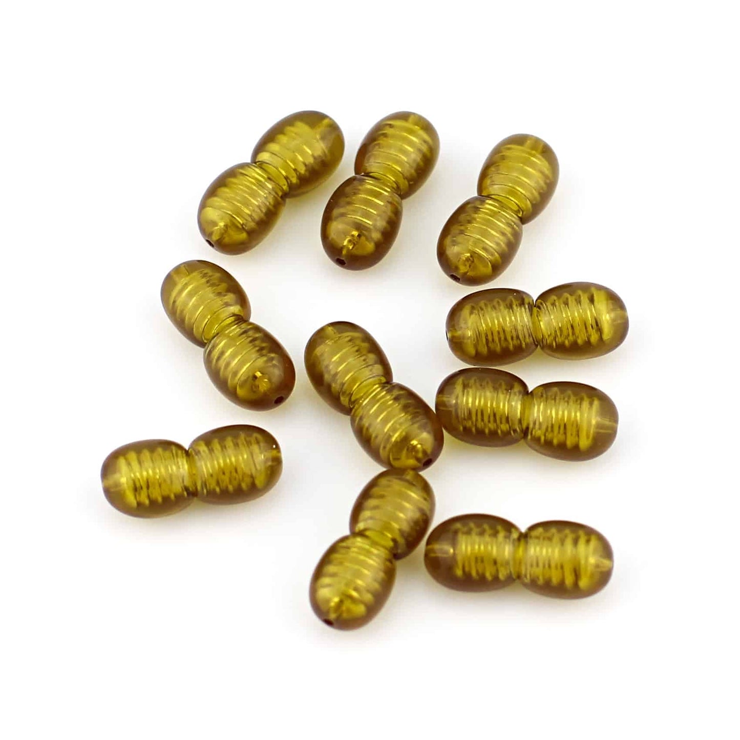 Polished Plastic Clasps Light Green Color 100 pcs