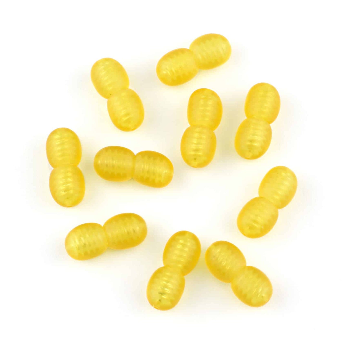 Raw Plastic Clasps Light Honey Color 100 pcs