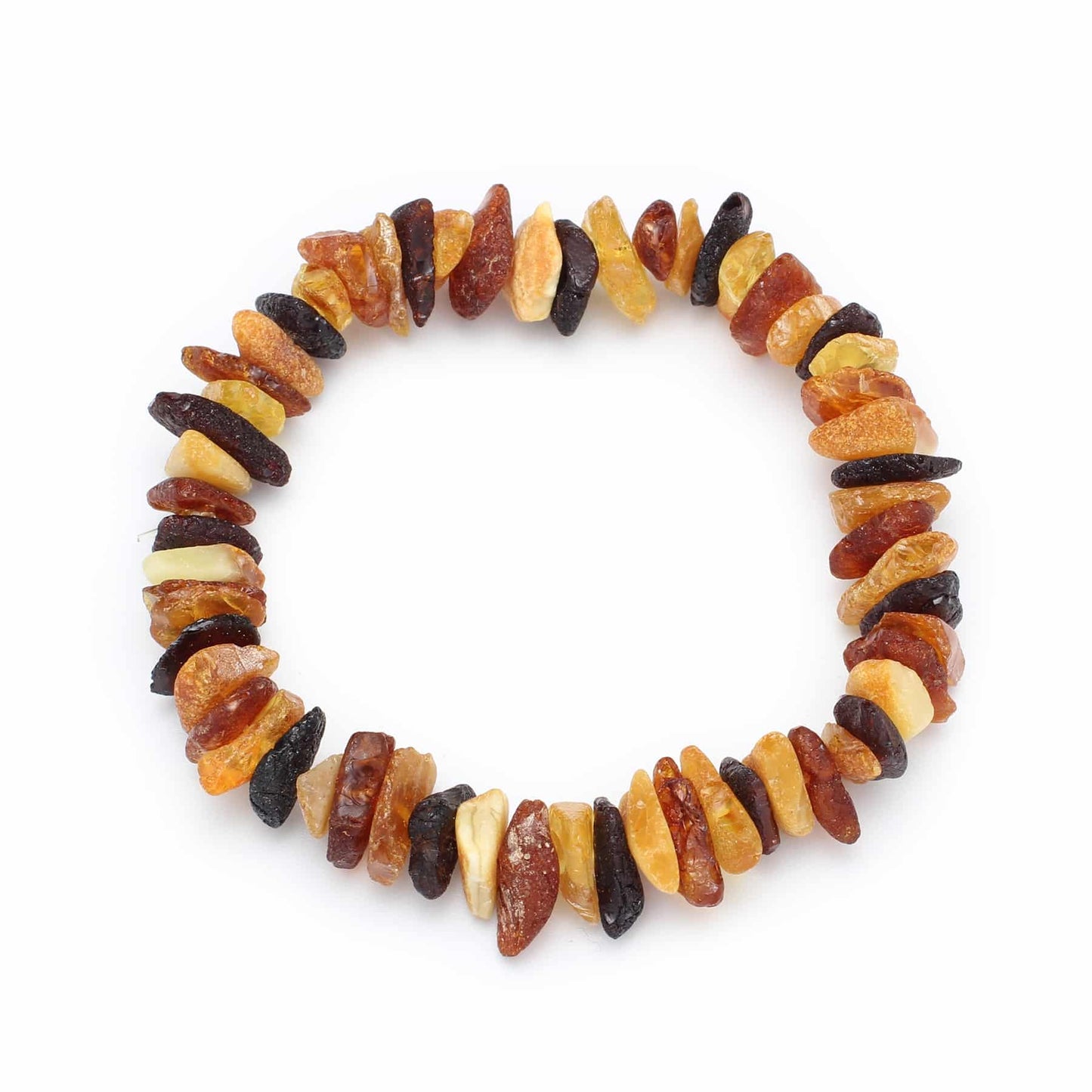 Raw elastic chips mix color bracelet