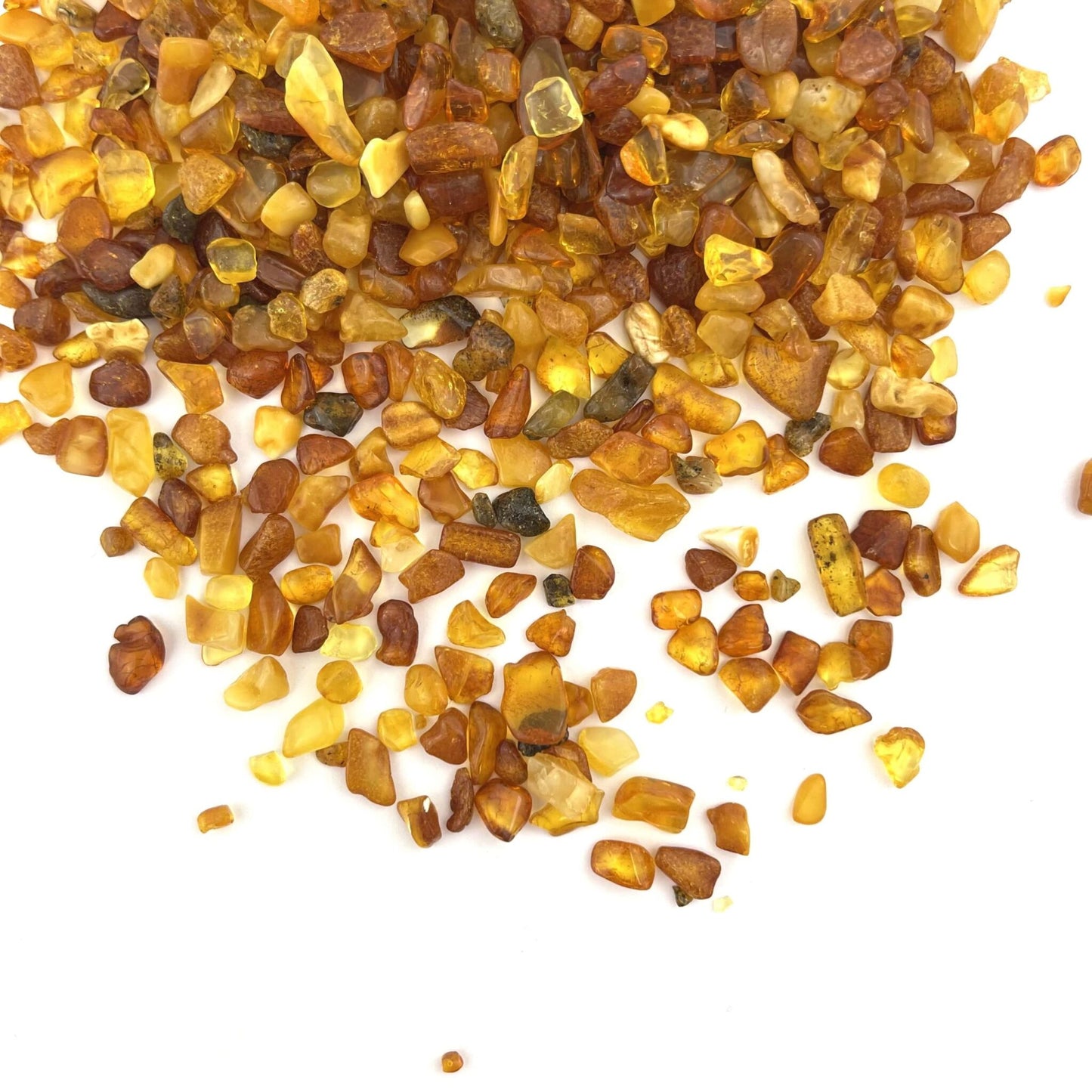 Loose Amber 4-8mm Beads, Not Drilled, 1kg