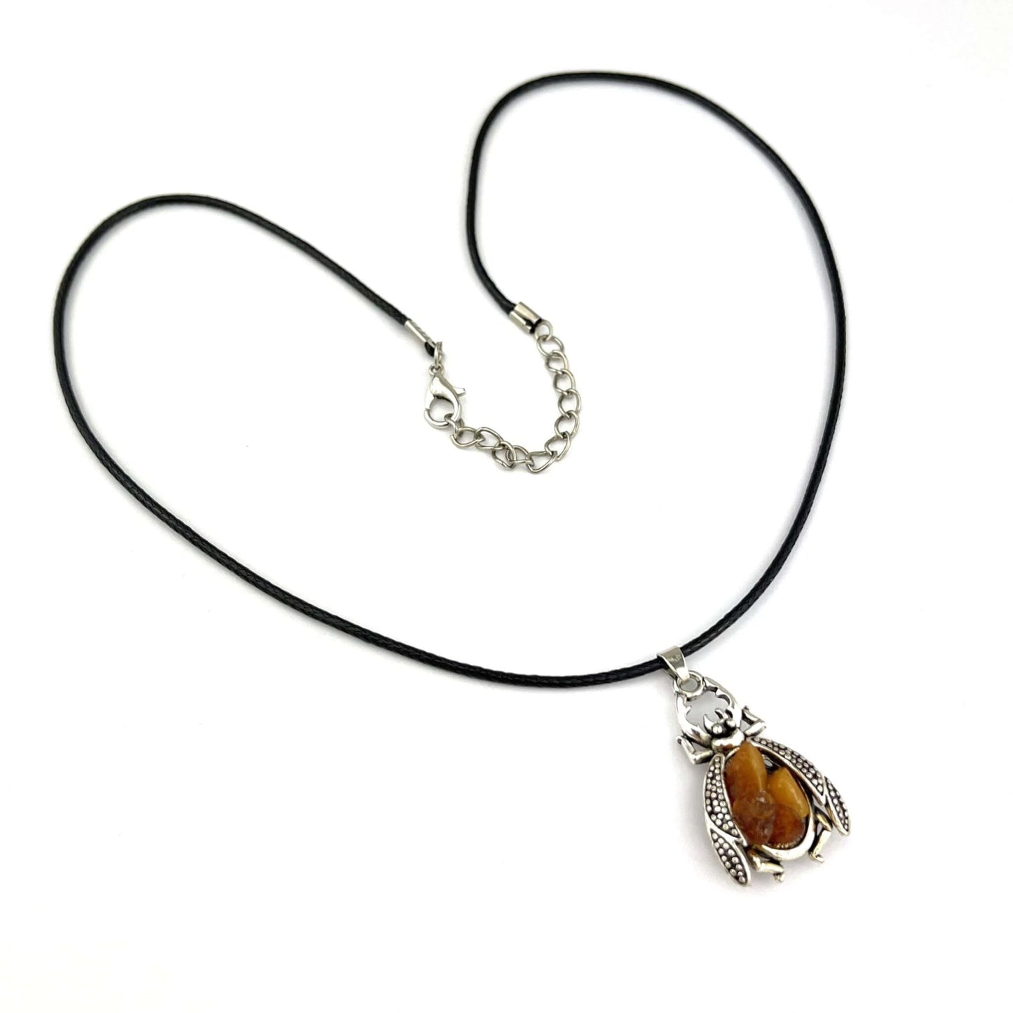 Polished Beetle Multicolor Pendant