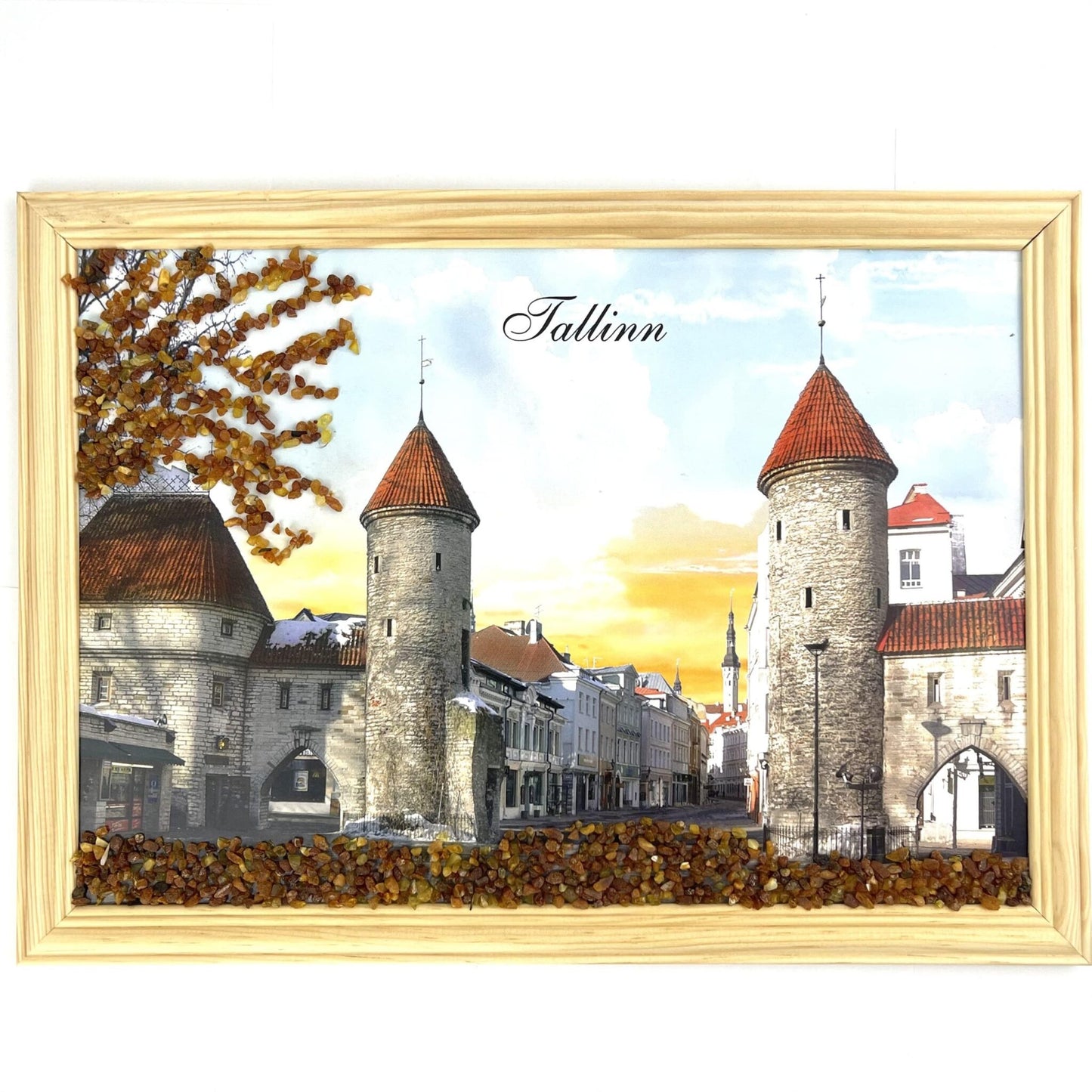 Natural Amber Landscape Art Image | Tallinn | Large