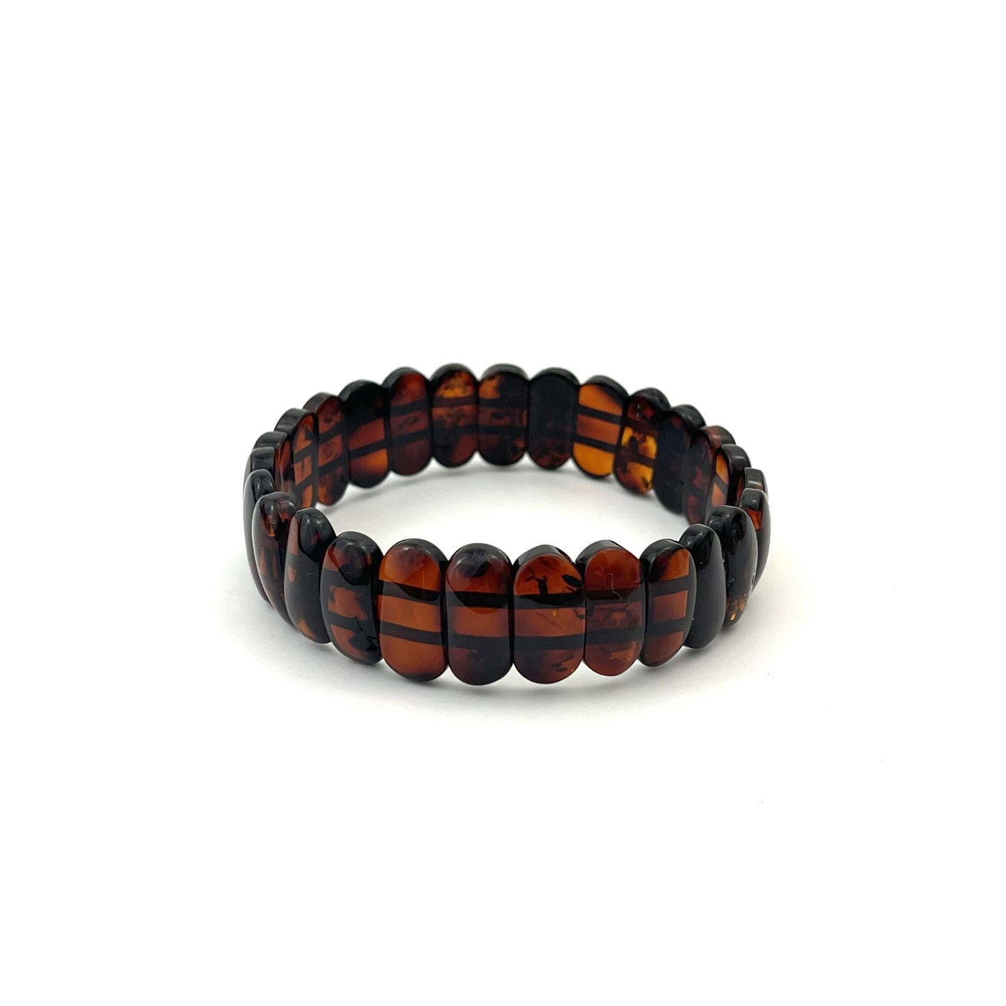 Polished Massive Rectangle Beads Cherry Bracelet