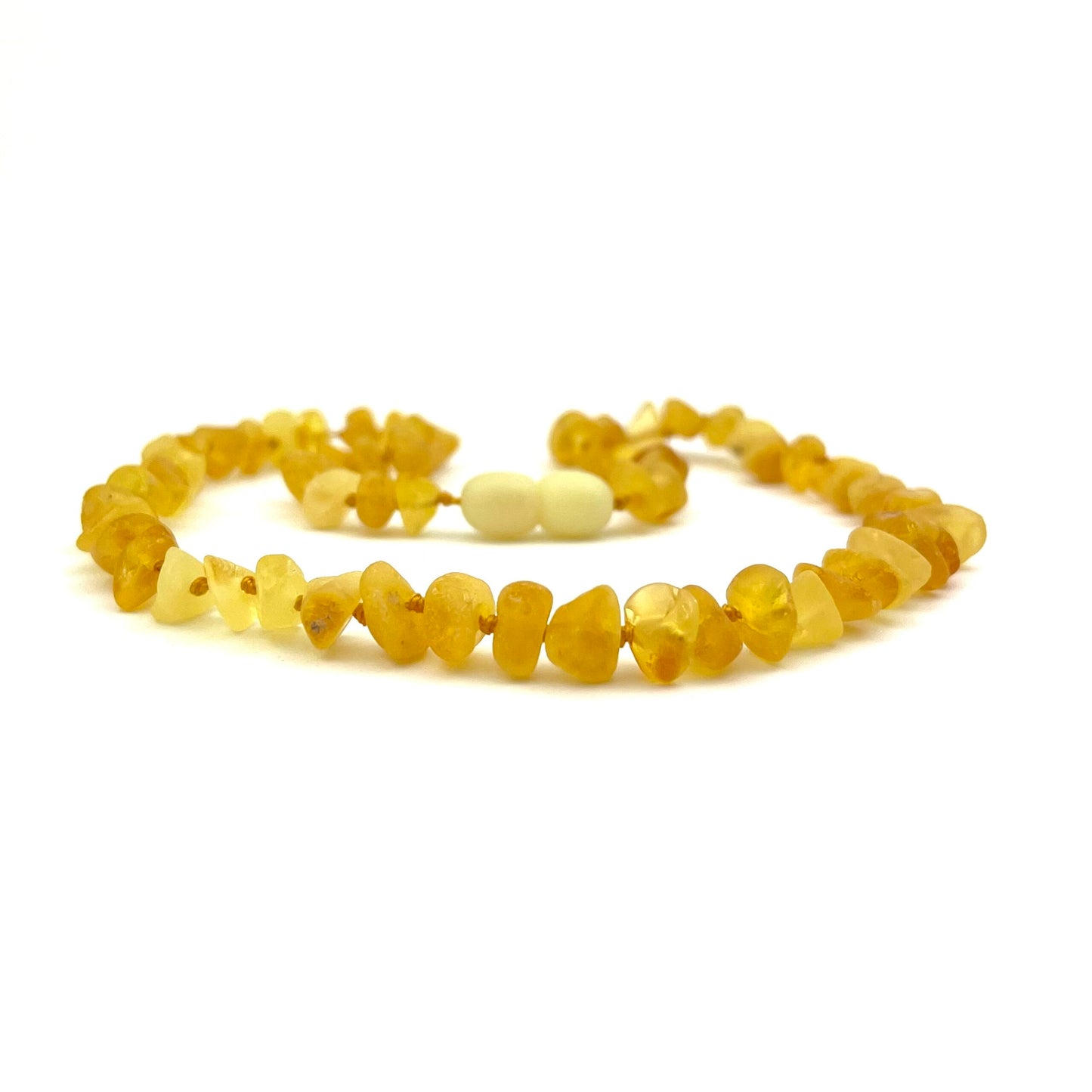 Raw Kids Chips Beads Lemon Color Necklace