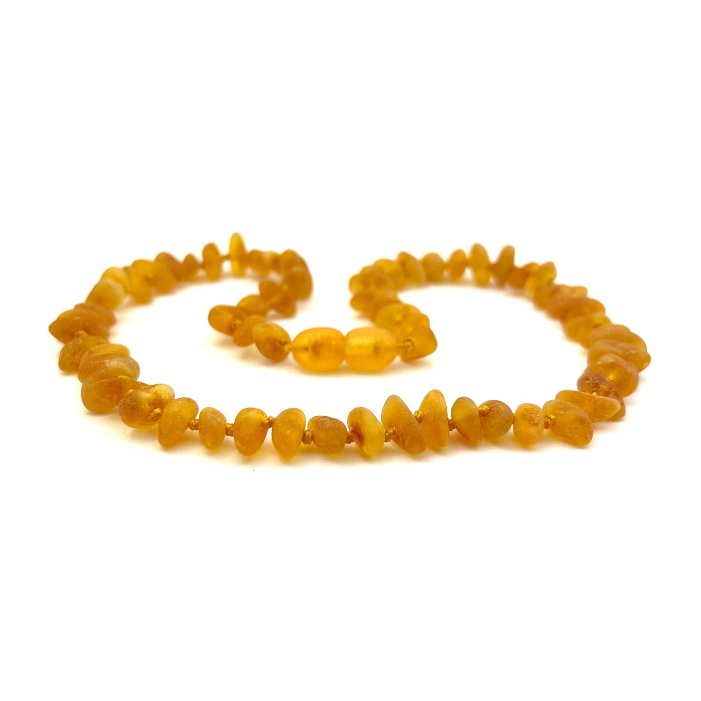 Raw Kids Chips Beads Honey Color Necklace