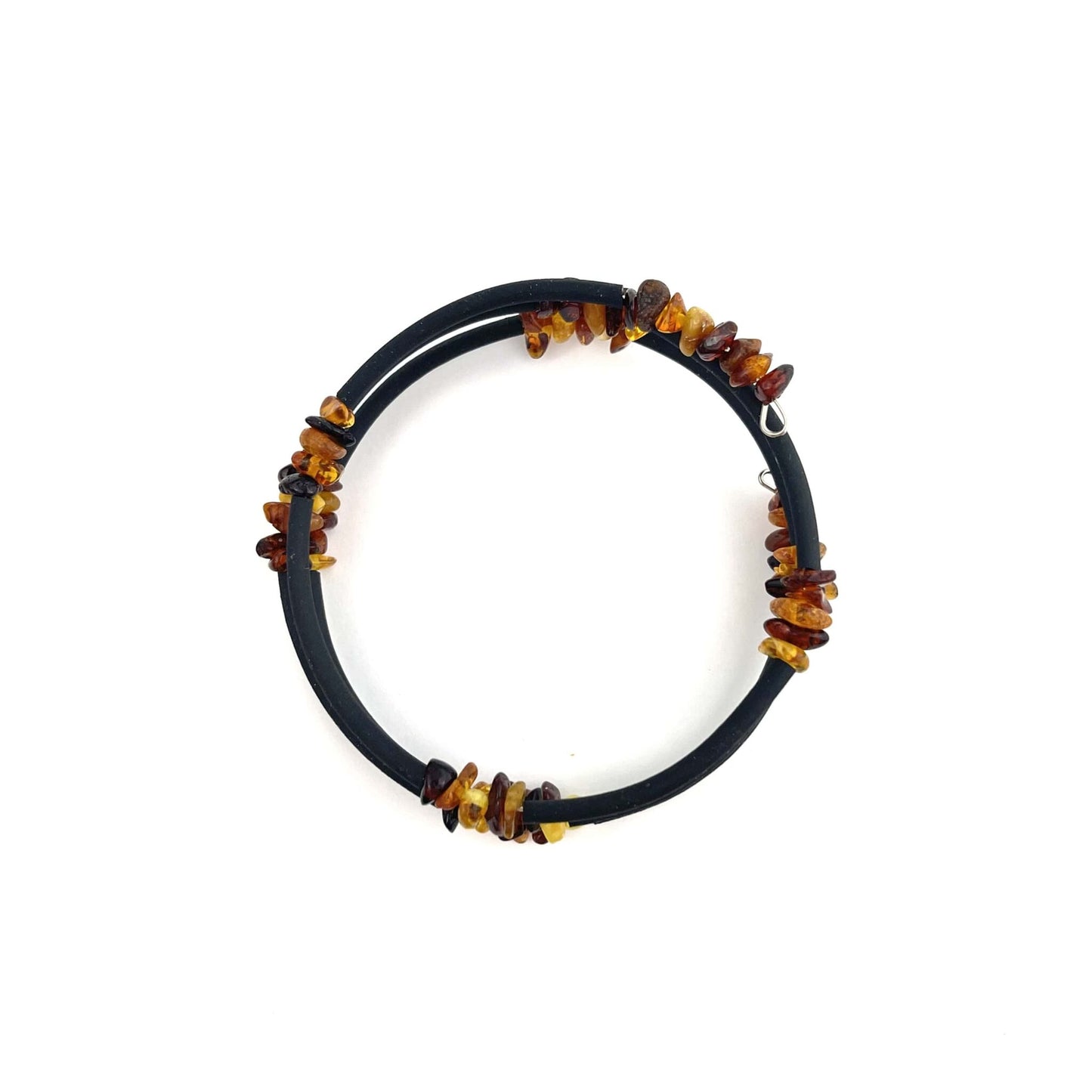 Polished Chips Beads Memory Wire Multicolor Bracelet