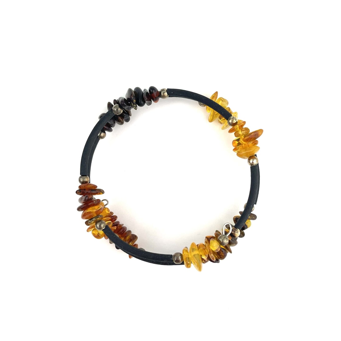 Polished Chips Beads Memory Wire Multicolor Bracelet