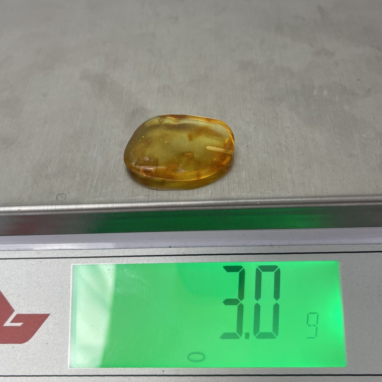Polished Amber Stone, 3g