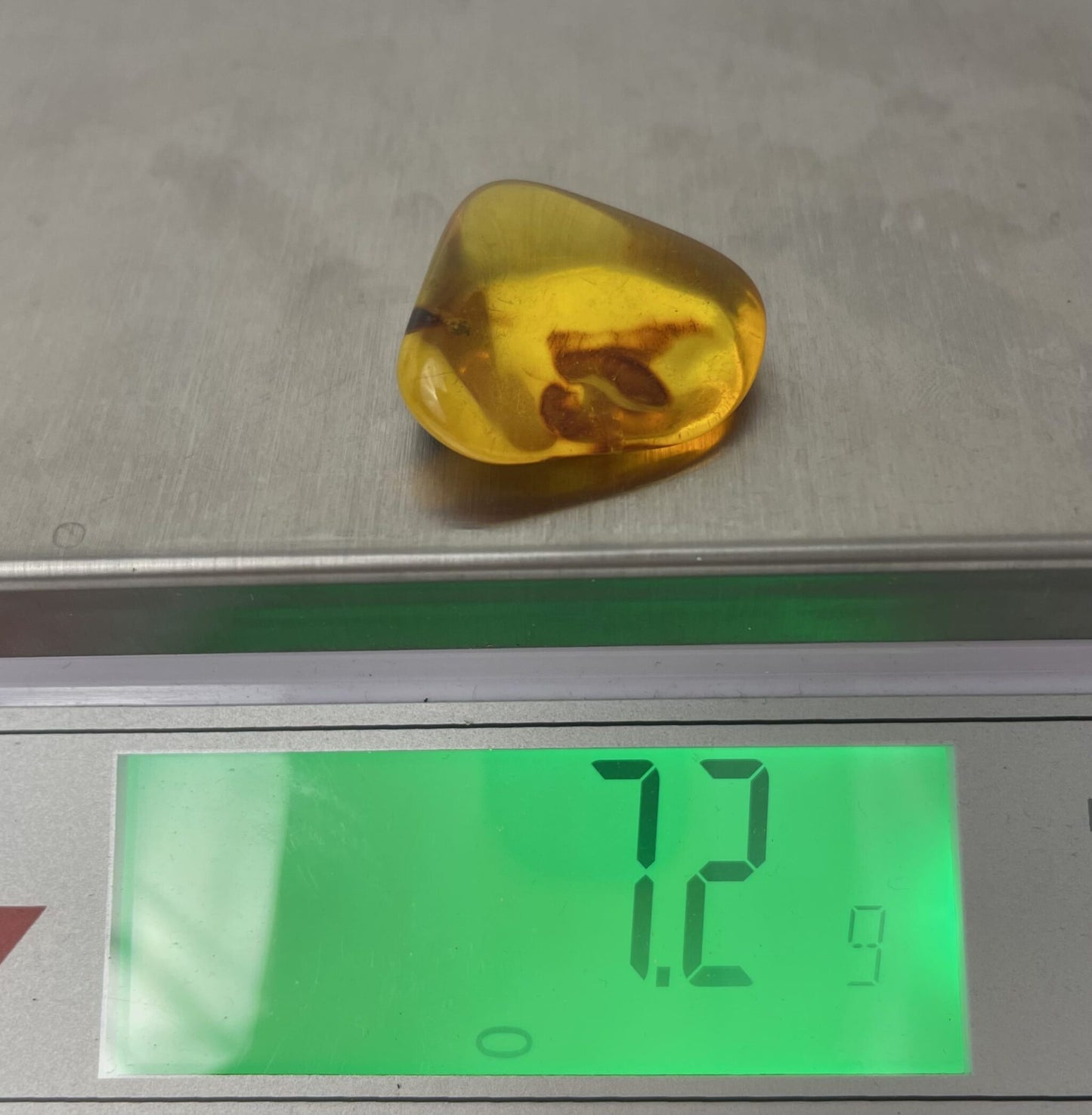 Polished Amber Stone, 7.2g