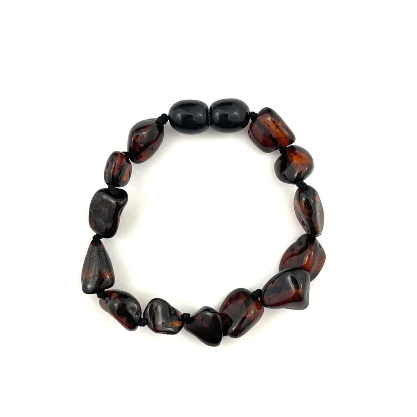 Polished Kids Oval Beads Cherry Color Bracelet