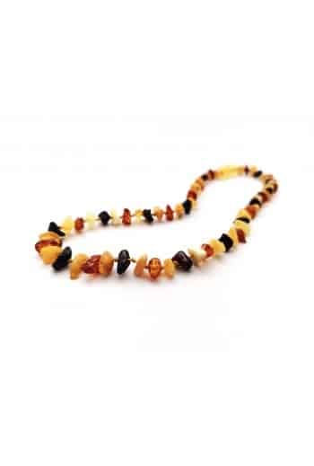 Polished baby chips beads mix color necklace