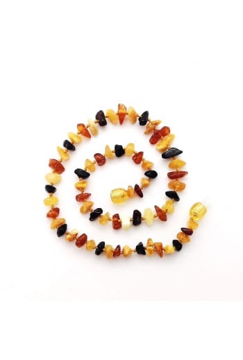 Polished baby chips beads mix color necklace