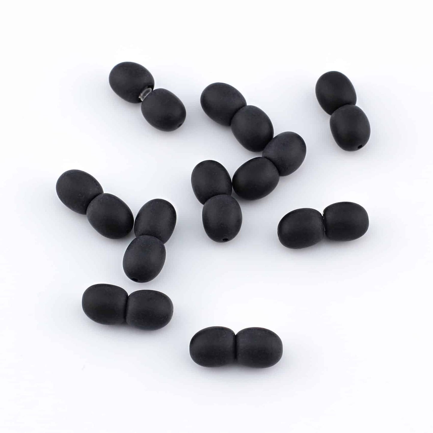 Raw Plastic Clasps Black Color 100 pcs