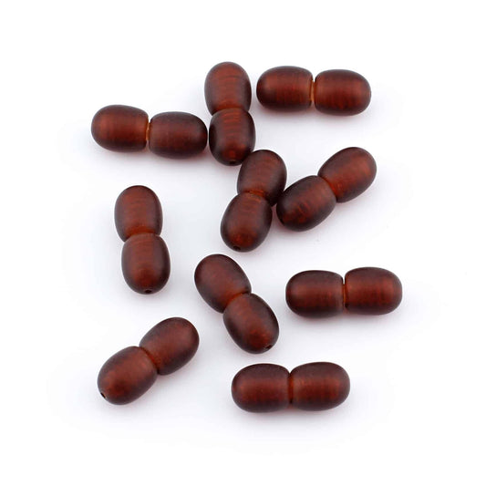 Raw Plastic Clasps Brown Color 100 pcs