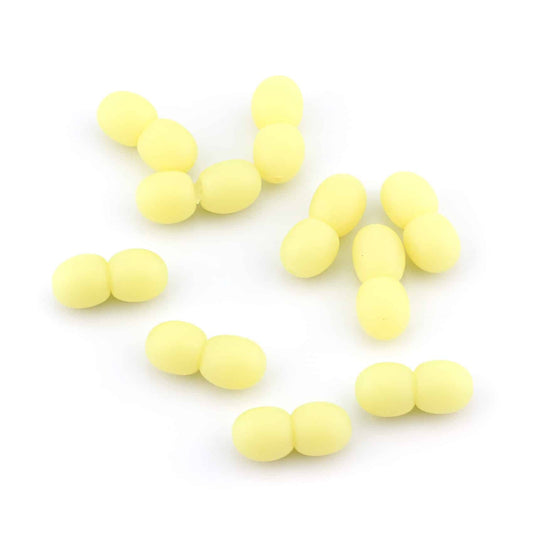 Raw Plastic Clasps Butter Color 100 pcs