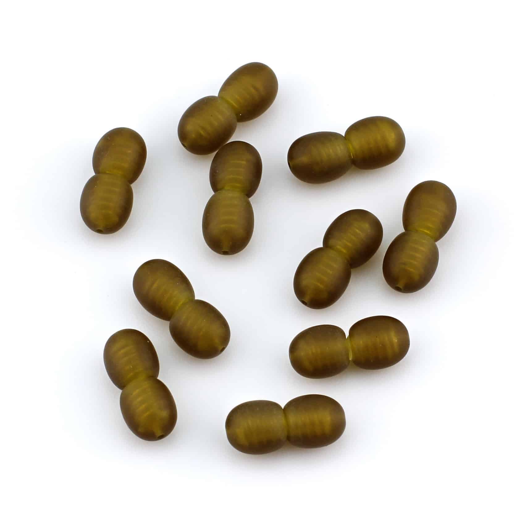 Raw Plastic Clasps Green Color 100 pcs