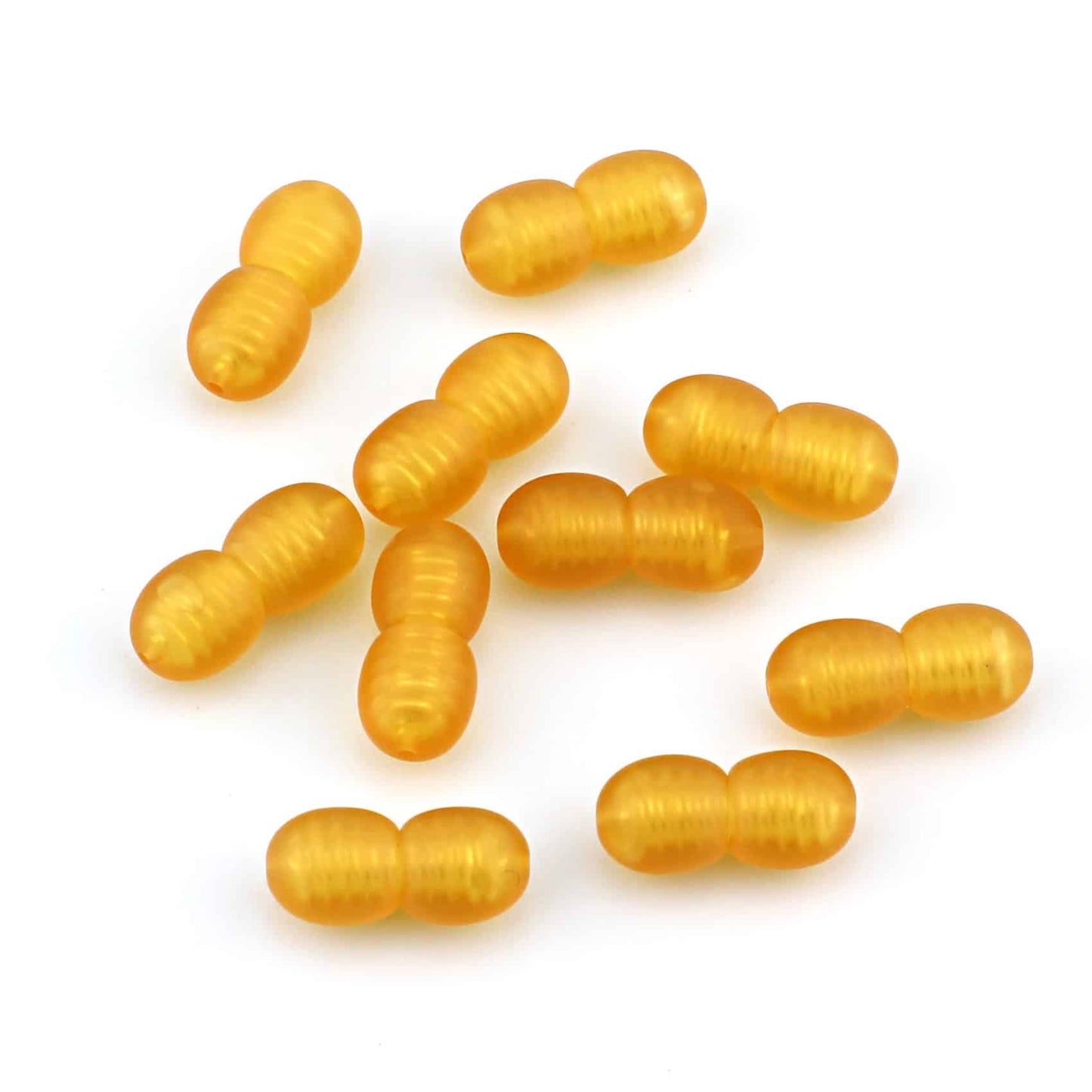 Raw Plastic Clasps Honey Color 100 pcs