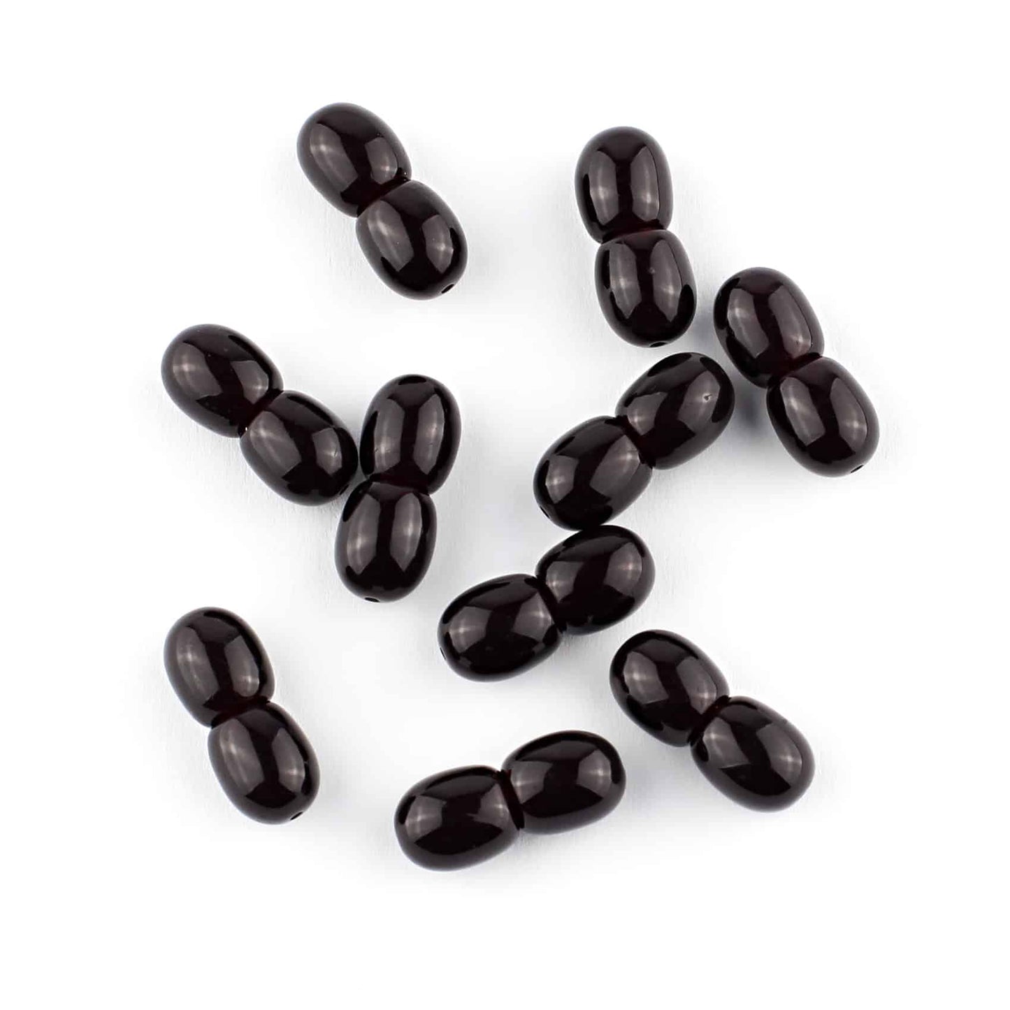 Polished Plastic Clasps Black Color 100 pcs