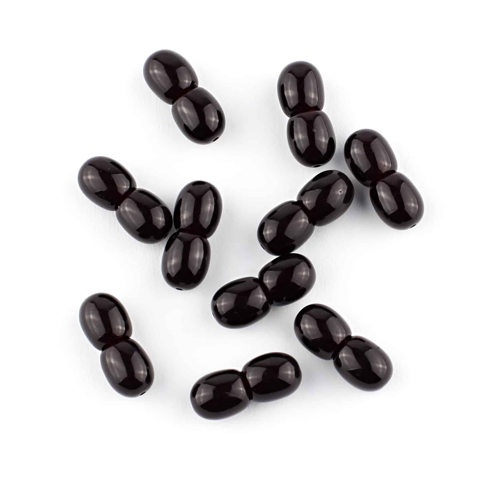 Polished Plastic Clasps Black Color 100 pcs