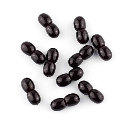 Polished Plastic Clasps Black Color 100 pcs