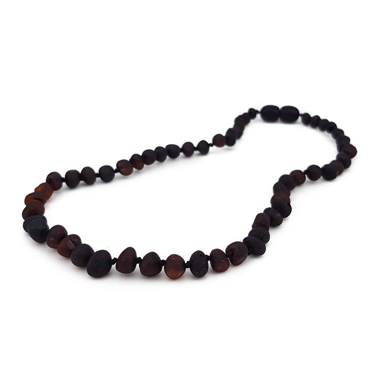 Raw teenage baroque beads black color necklace