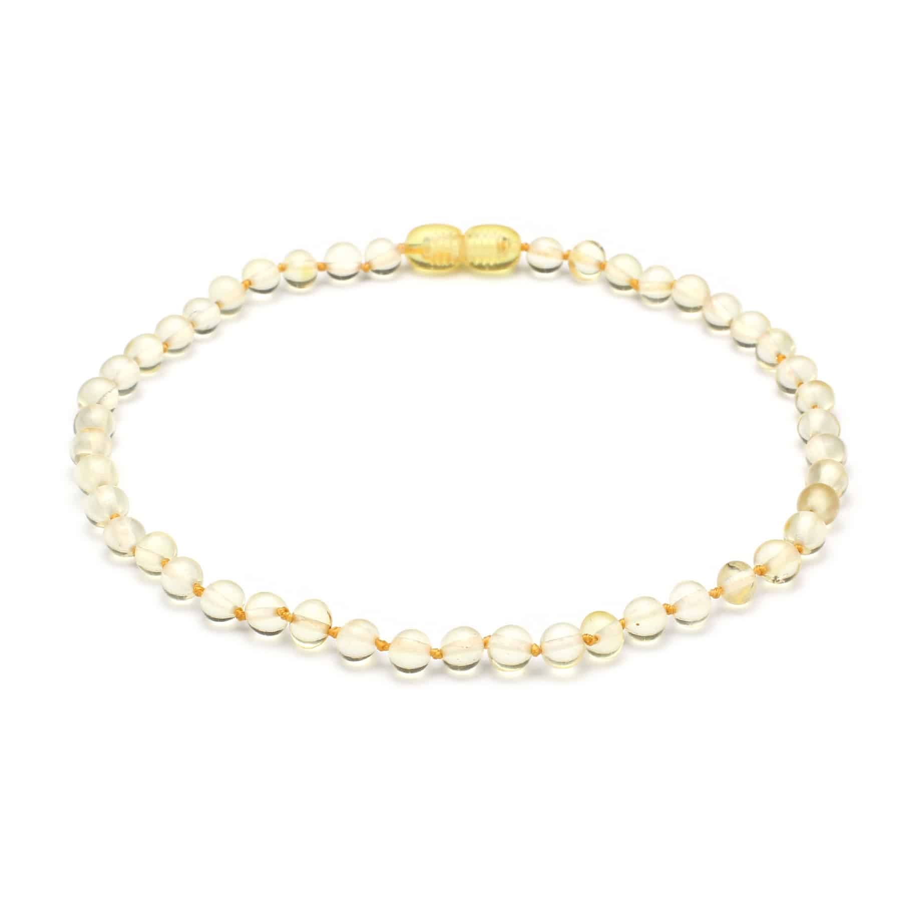 Polished baby baroque beads lemon color necklace