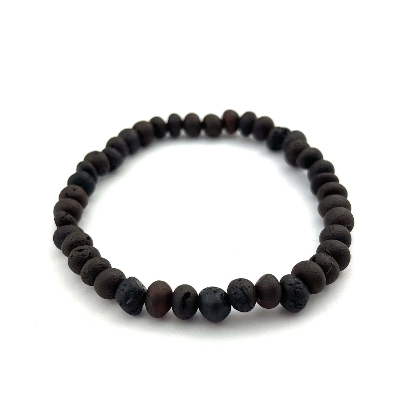 Raw Baroque Beads Cherry Color Bracelet