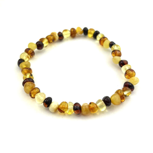 Polished Baroque Beads Light Multicolor Bracelet