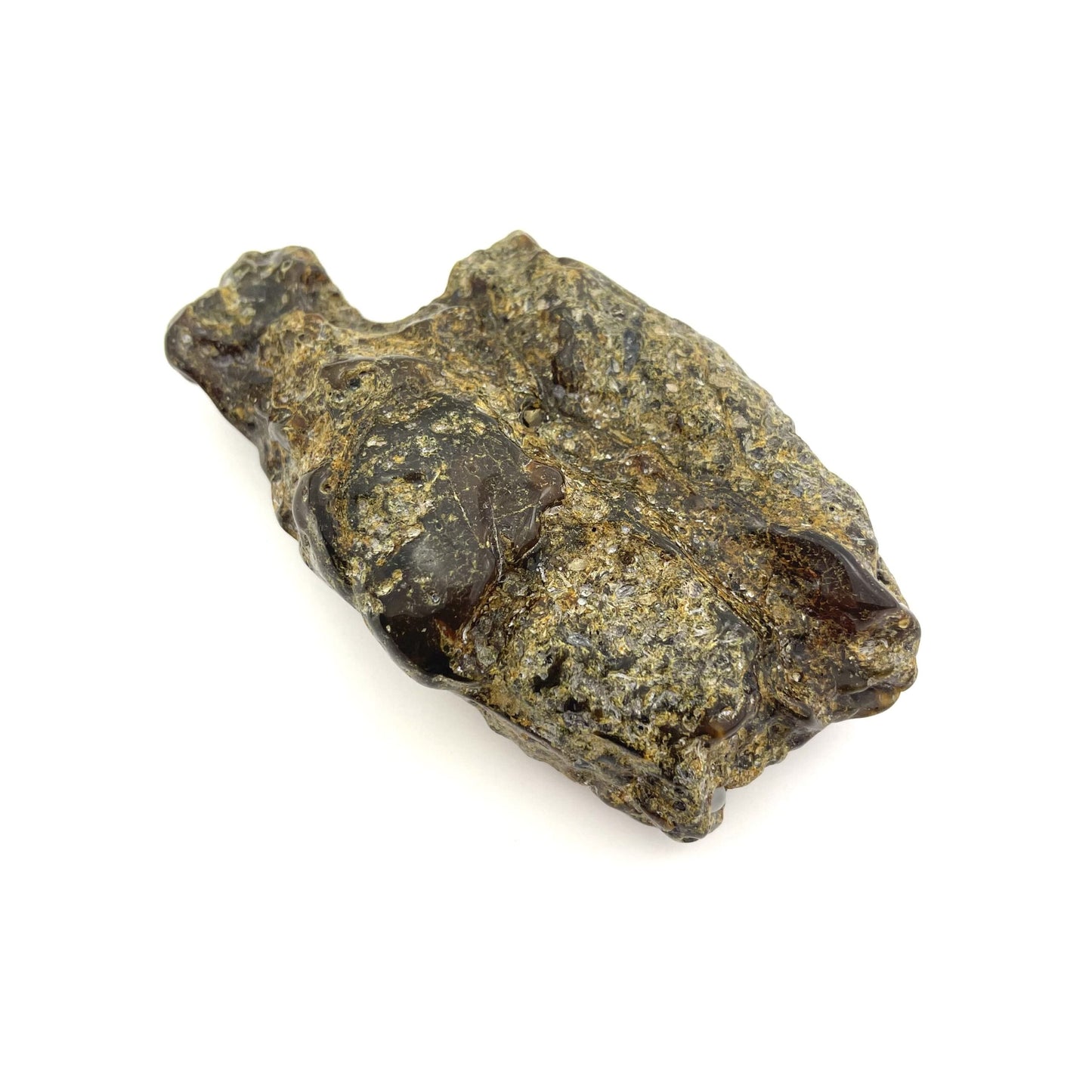 Polished Green Amber Stone, 124g