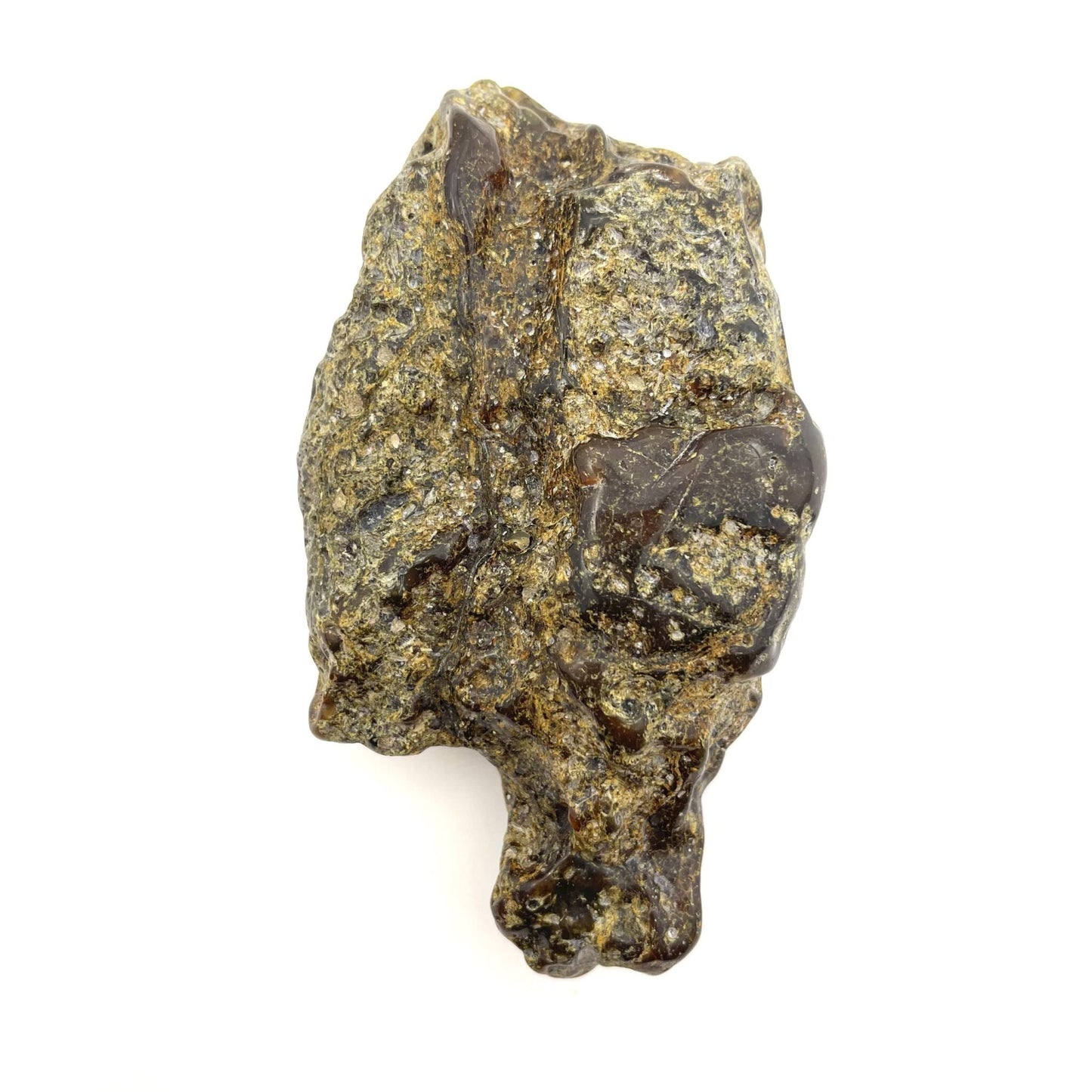 Polished Green Amber Stone, 124g