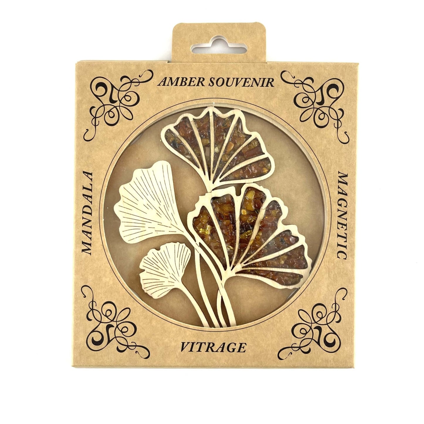Magnetic Amber Vitrage Souvenir | Mushrooms
