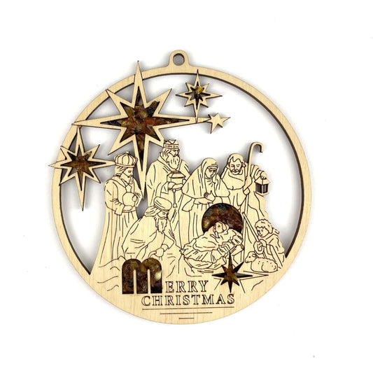 Magnetic Amber Vitrage Souvenir | Merry Christmas