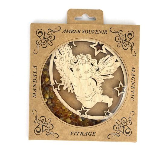 Magnetic Amber Vitrage Souvenir | Angel