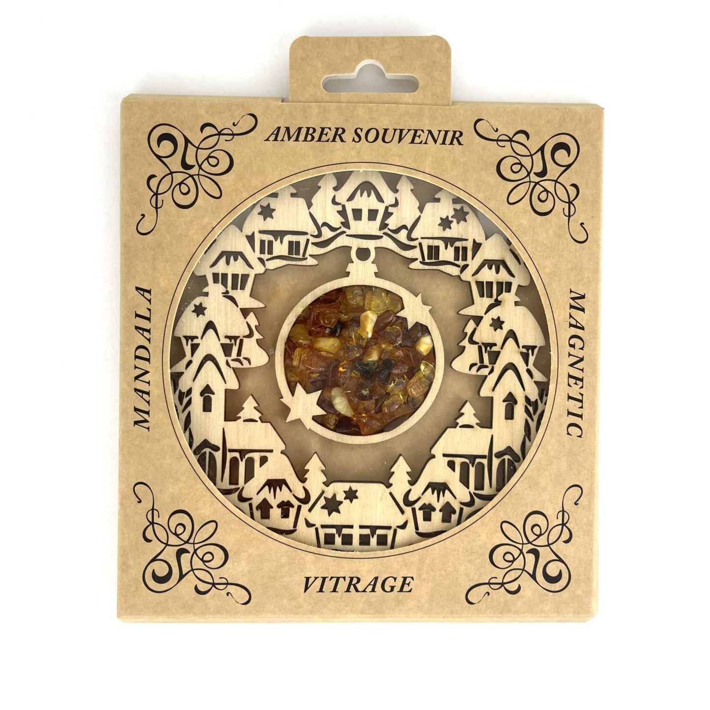Magnetic Amber Vitrage Souvenir | Christmas Homes