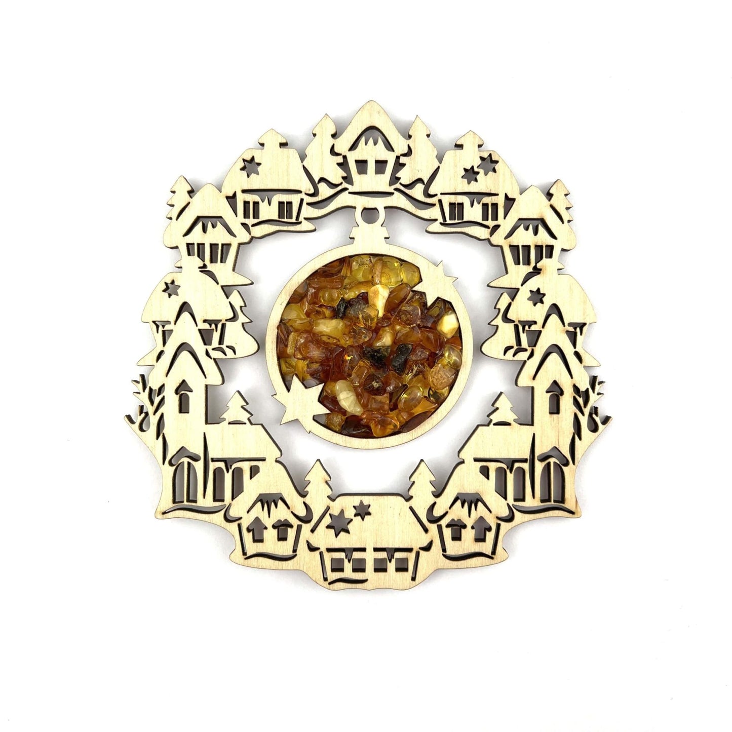 Magnetic Amber Vitrage Souvenir | Christmas Homes