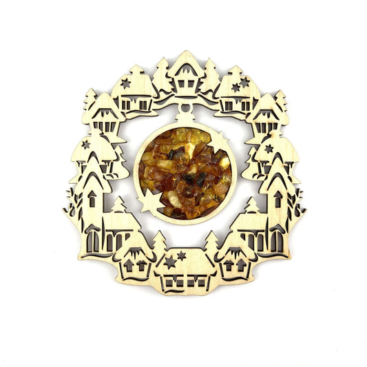 Magnetic Amber Vitrage Souvenir | Christmas Homes