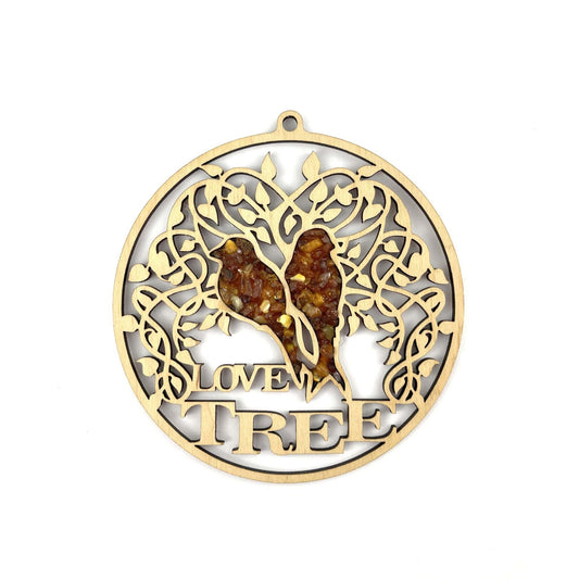 Magnetic Amber Vitrage Souvenir | Love Tree