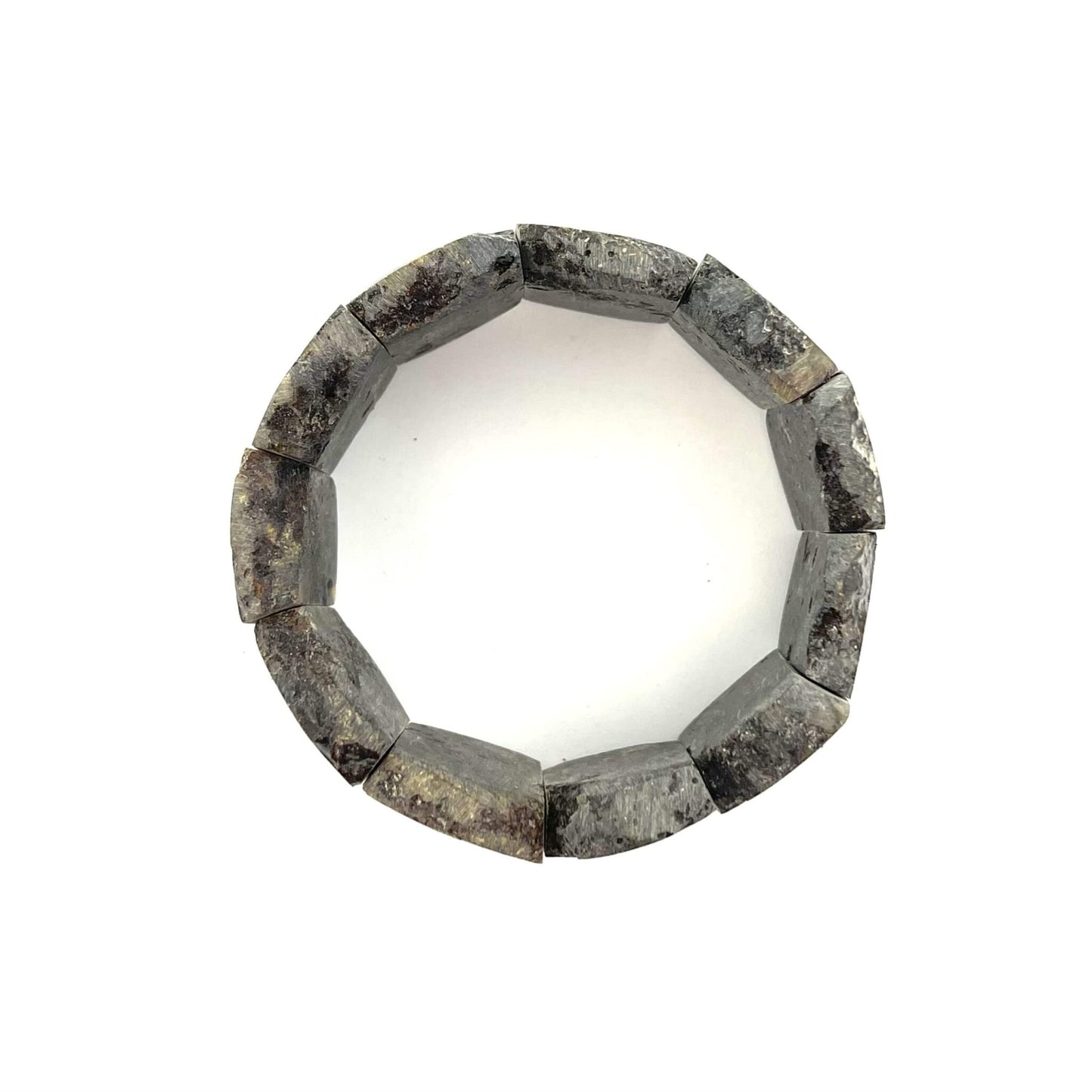 Raw Massive Natural Shaped Beads Green Color Bracelet