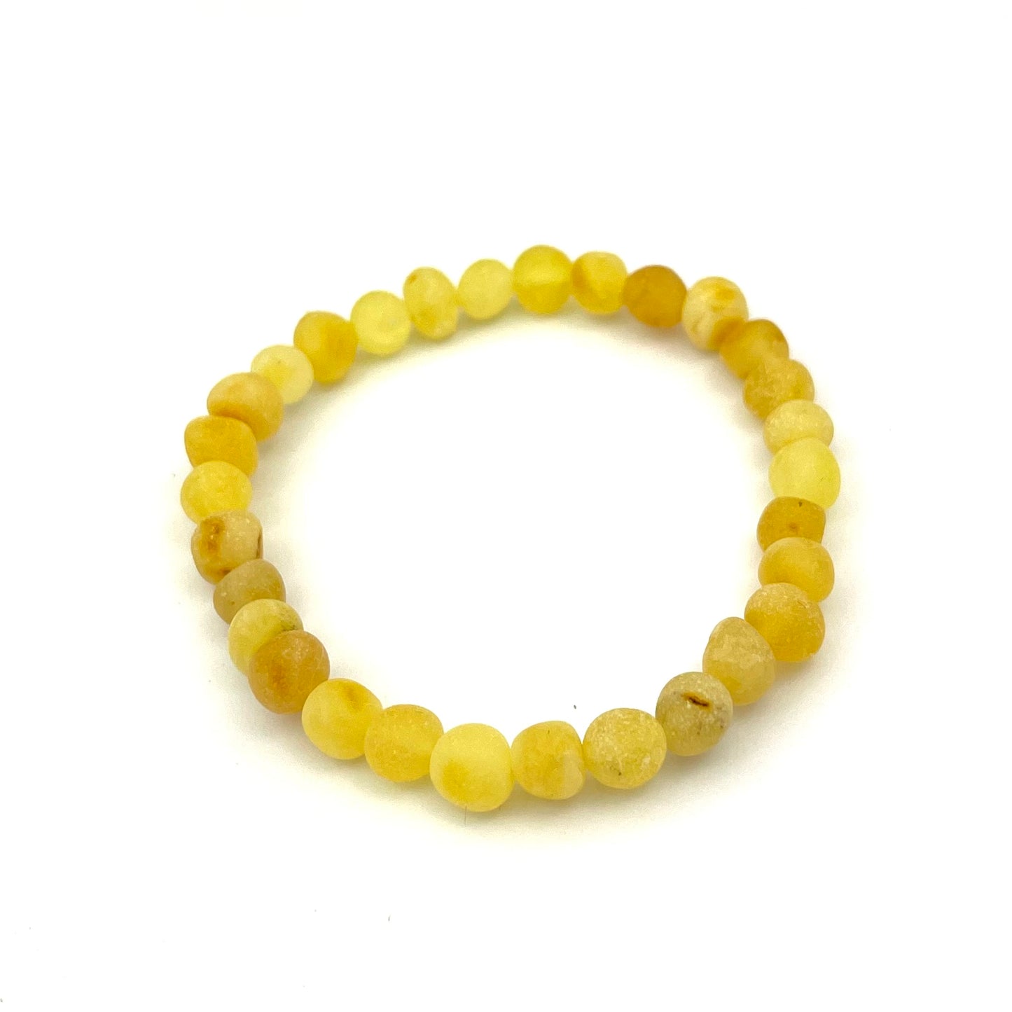 Raw Baroque Beads Honey Color Bracelet