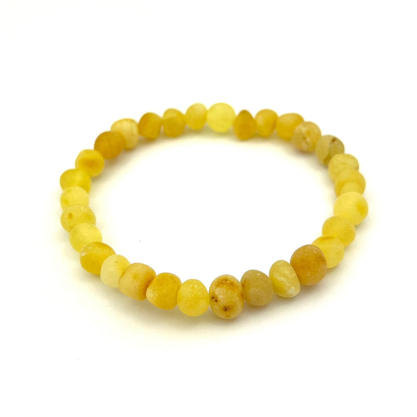 Raw Baroque Beads Honey Color Bracelet