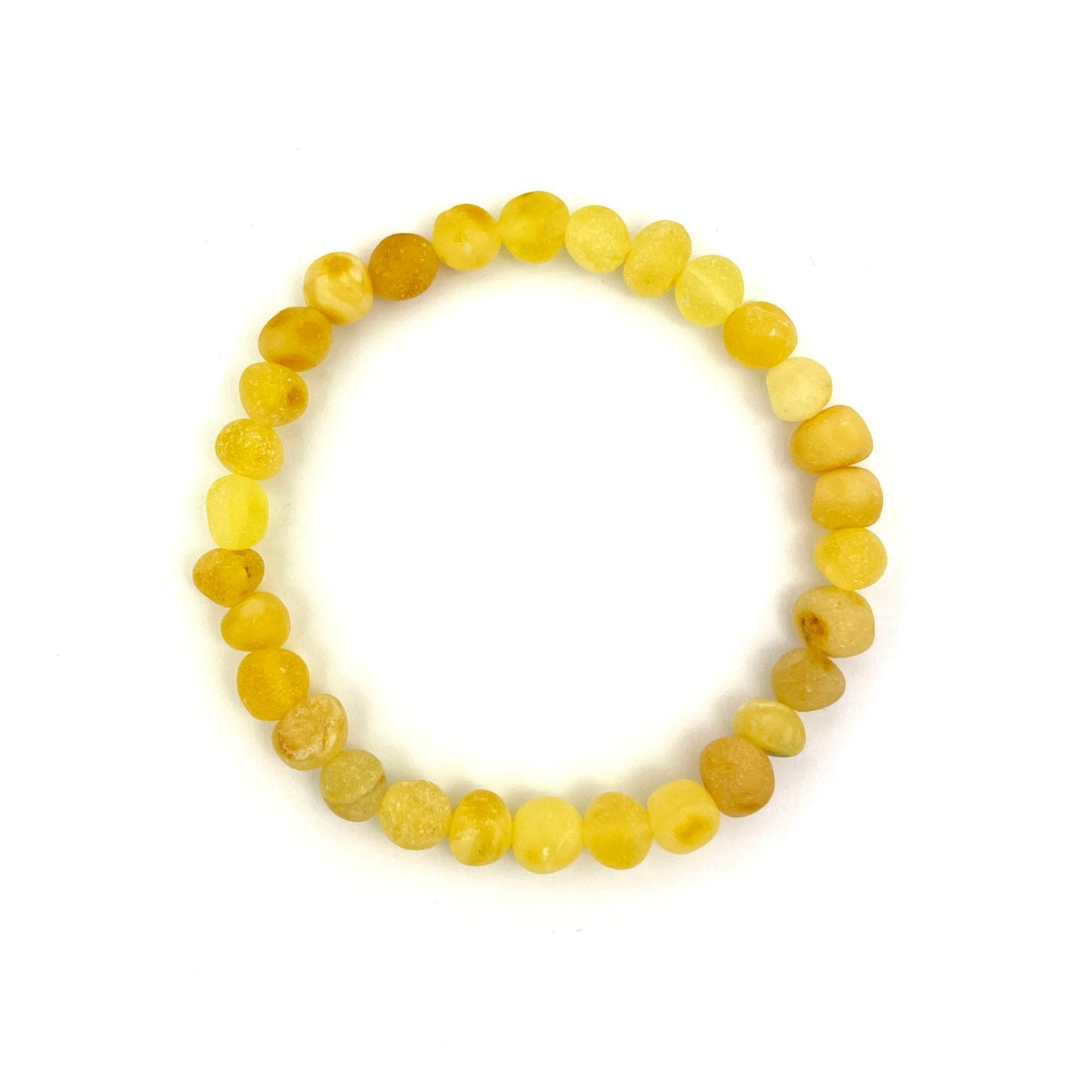 Raw Baroque Beads Honey Color Bracelet