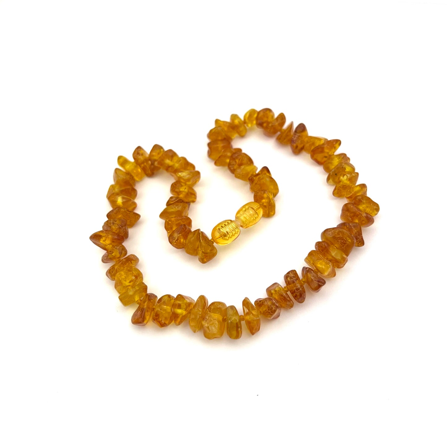 Polished Kids Chips Beads Honey Color Necklace