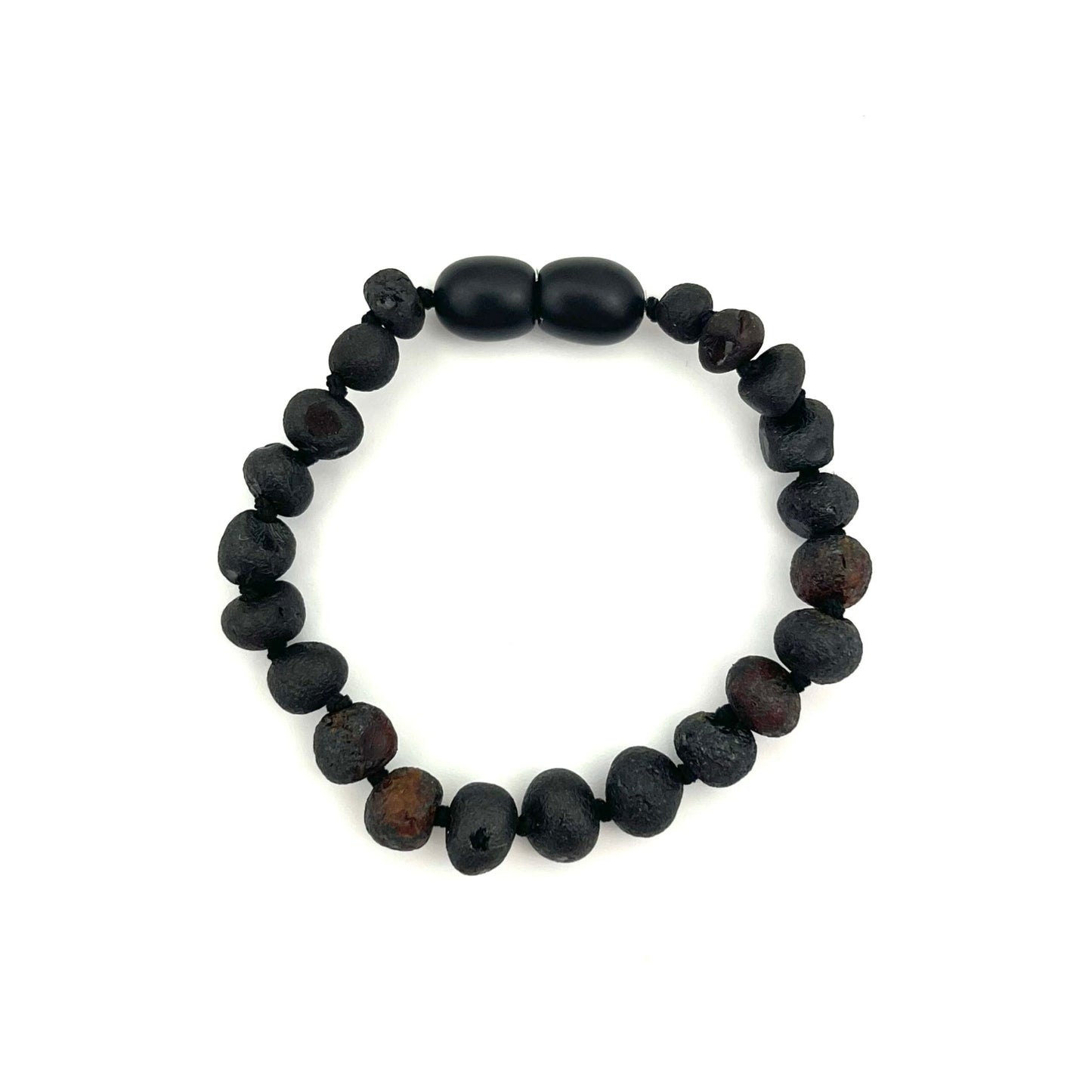 Raw Kids Baroque Beads Cherry Color Amber Bracelet