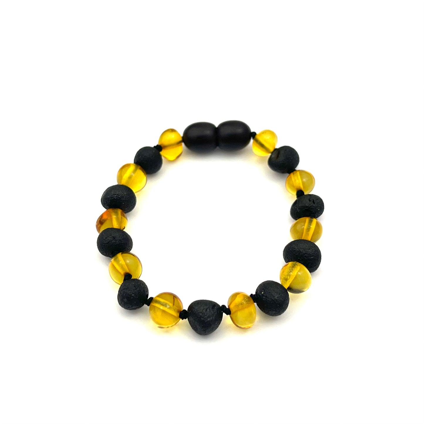 Polished and Raw Kids Baroque Beads Cherry and Lemon Color Bracelet