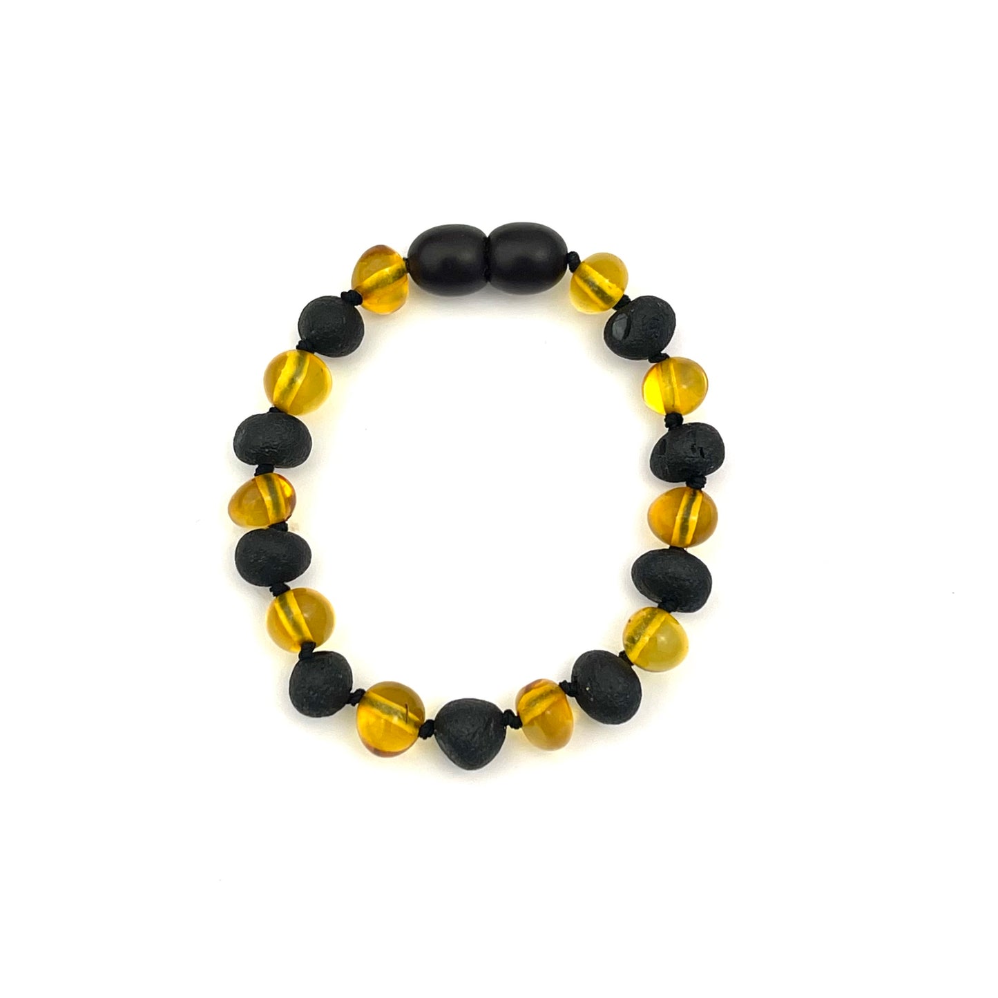 Polished and Raw Kids Baroque Beads Cherry and Lemon Color Bracelet