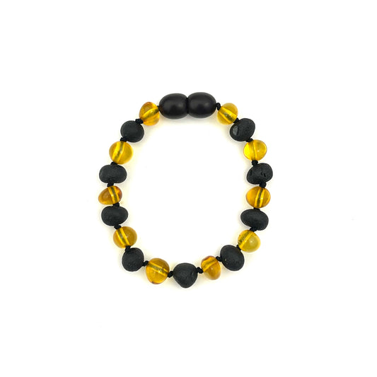 Polished and Raw Kids Baroque Beads Cherry and Lemon Color Bracelet
