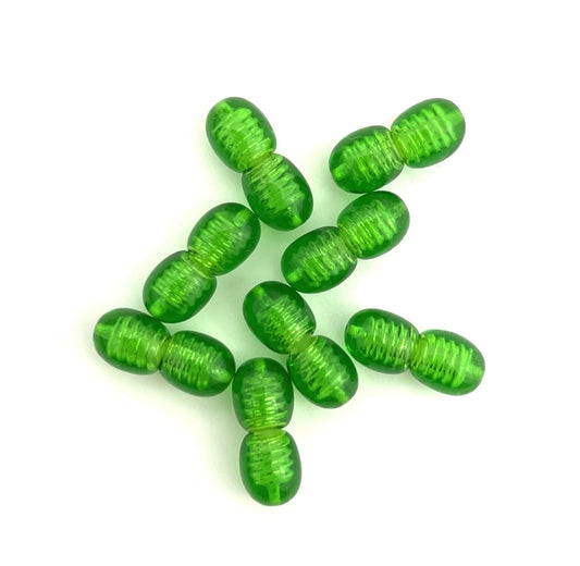 Polished Plastic Clasps Green Color 100 pcs