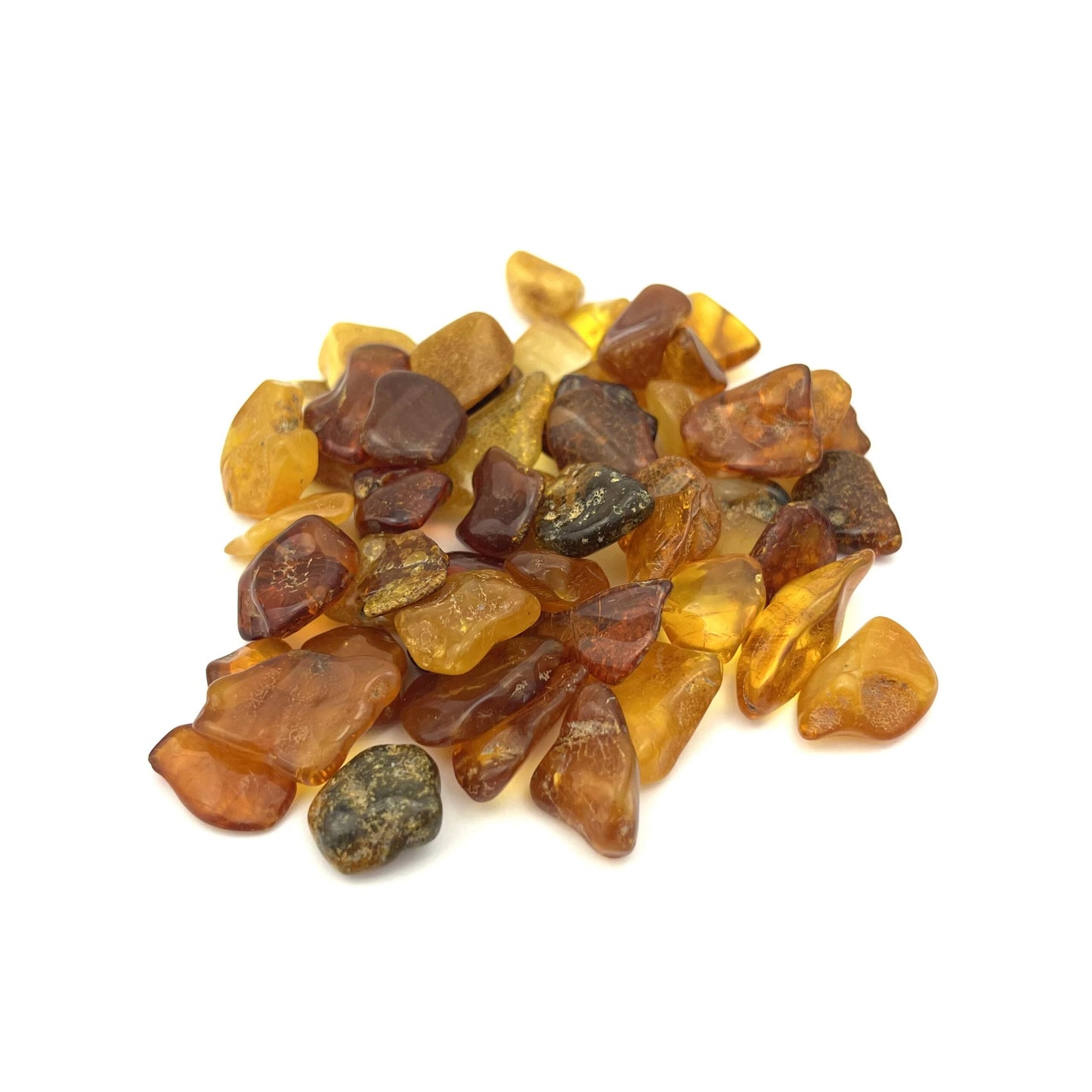 Loose Polished Chips Multicolor Beads, Not Drilled, 100g