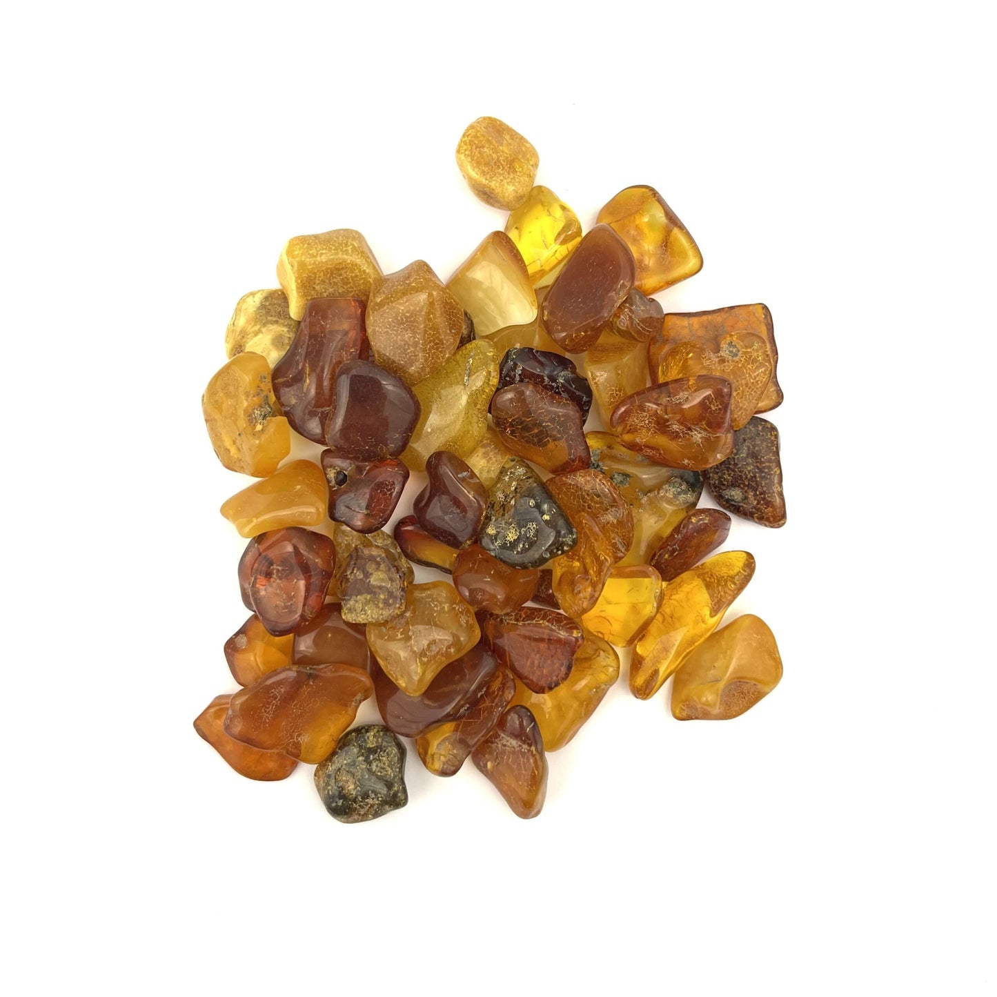 Loose Polished Chips Multicolor Beads, Not Drilled, 100g
